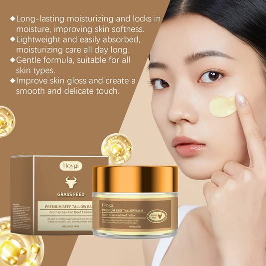 Hoygi Beef Tallow Face Cream – Deep Moisture & Skin Repair 50g