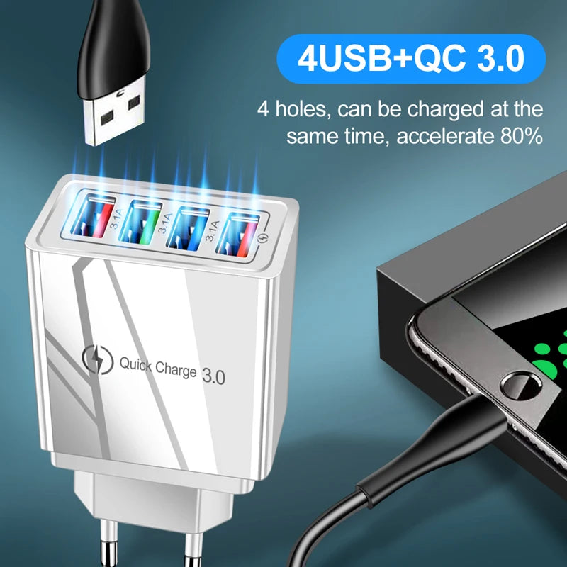 EU Plug USB Fast Charger | QC 3.0 Wall Adapter for Huawei
