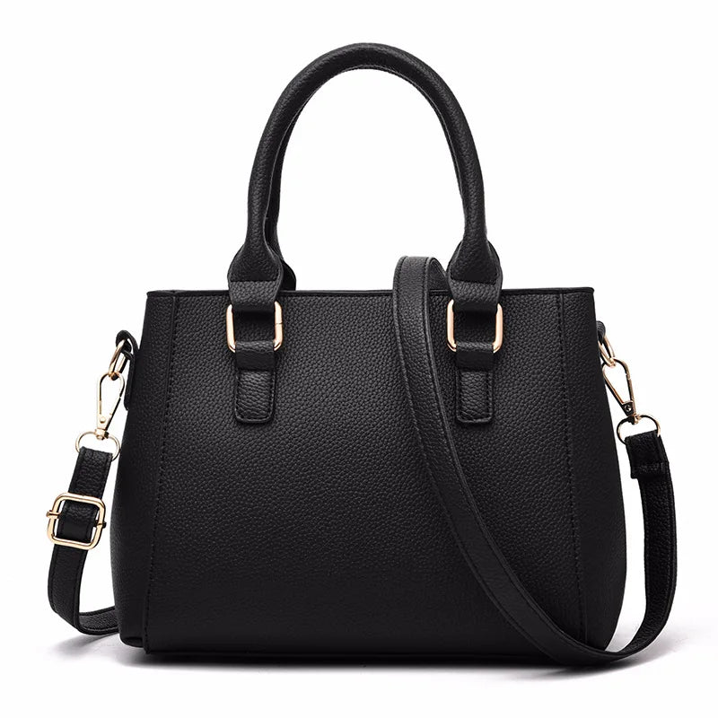 Women’s Embroidery Messenger Bag | Leather Handbag with Hair Ball