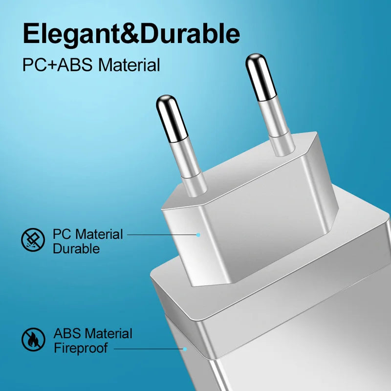 EU Plug USB Fast Charger | QC 3.0 Wall Adapter for Huawei