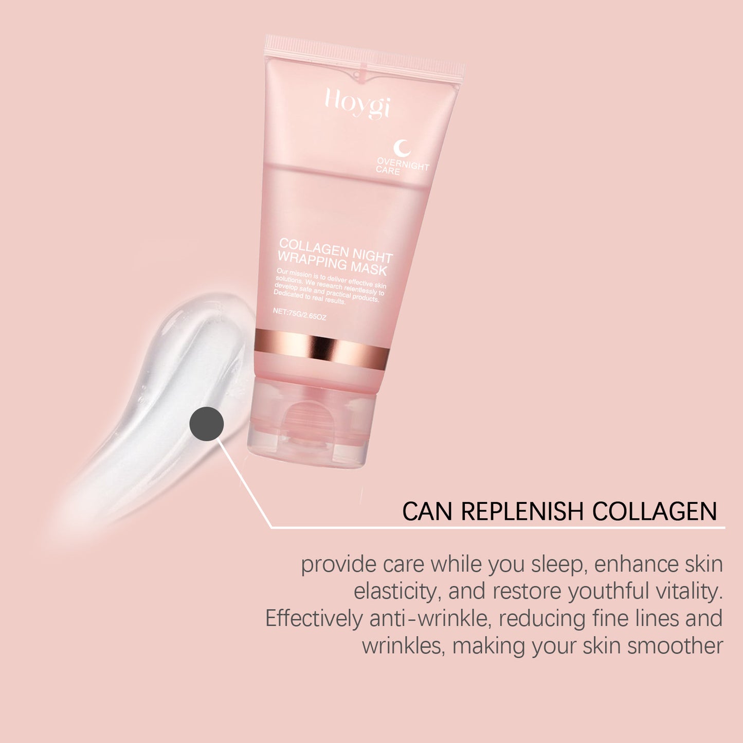 Korean Collagen Overnight Mask – Deep Hydrating Peel-Off Night Cream