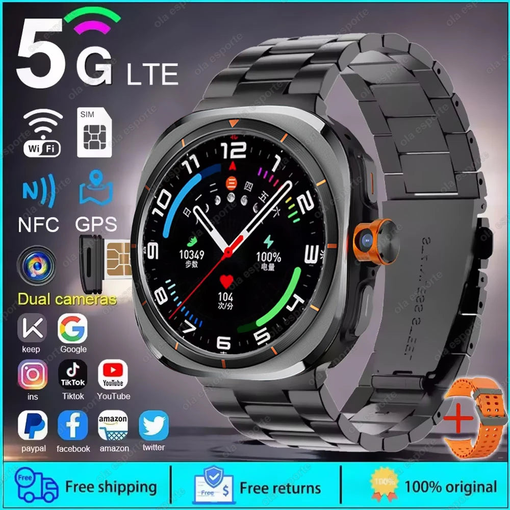 U8 Ultra AMOLED Smartwatch 4G/5G GPS NFC Camera
