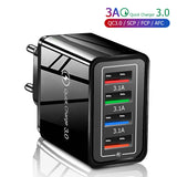 Multi-Port USB Charger | 4-Port 3A Fast Charging Wall Adapter