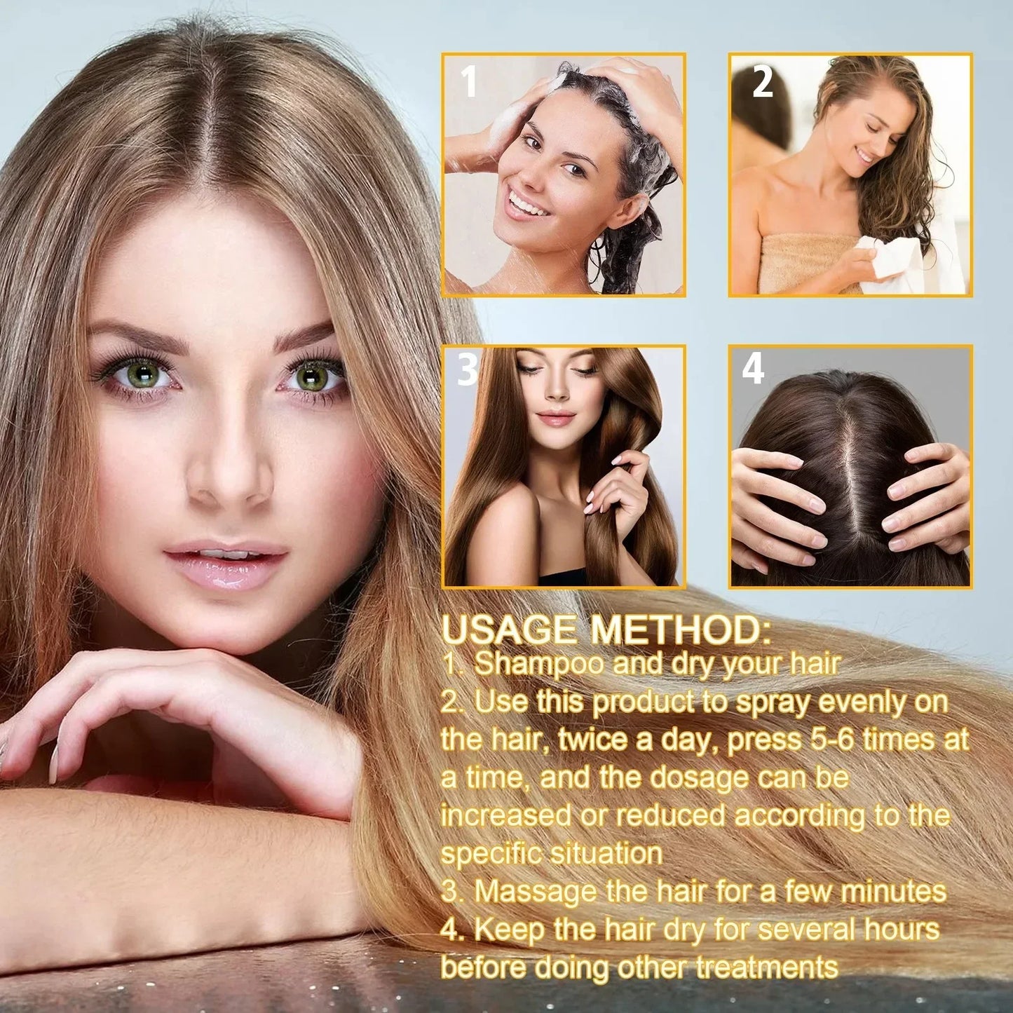 Biotin Hair Growth Spray Stop Hair Loss & Boost Thickness