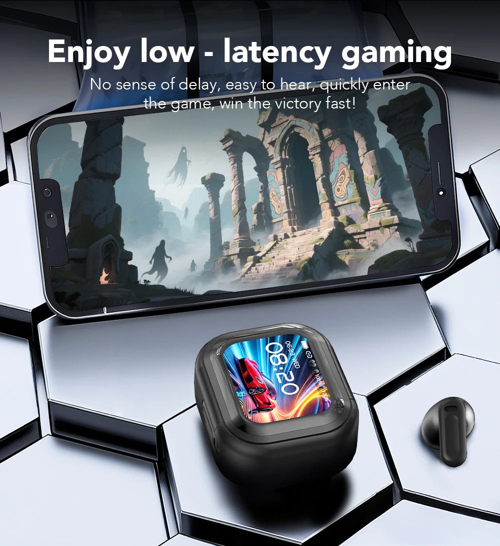 HTC NE20 Bluetooth 6.0 Wireless Translator Earphones – IPX4, Long Battery