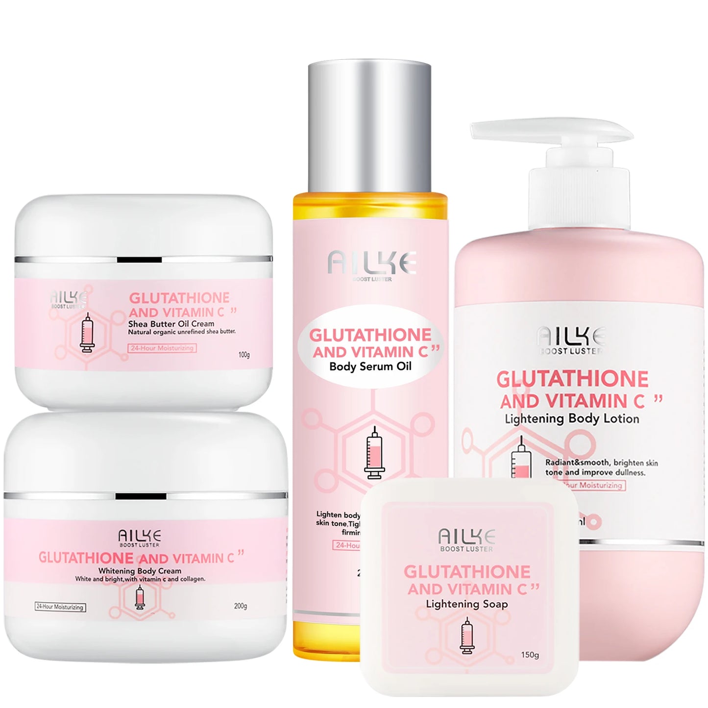 AILKE Whitening Skin Care Set Glutathione & Vitamin C