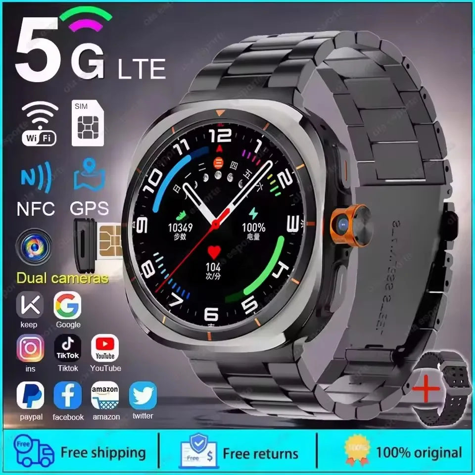 U8 Ultra AMOLED Smartwatch 4G/5G GPS NFC Camera
