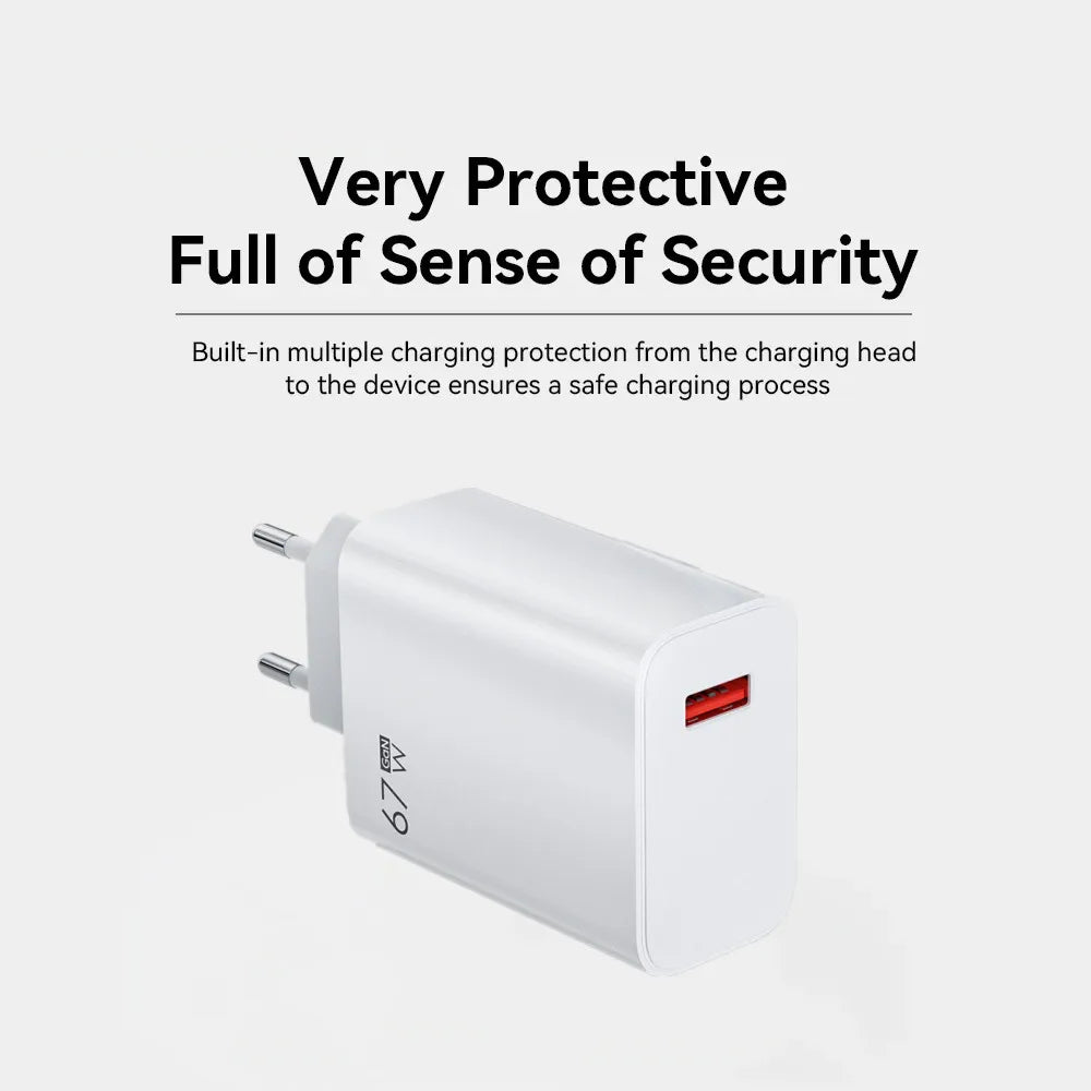 Xiaomi 67W Fast Charger | Turbo Quick Charge with Type-C Cable