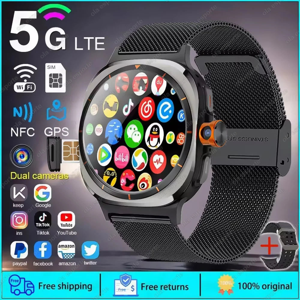U8 Ultra AMOLED Smartwatch 4G/5G GPS NFC Camera