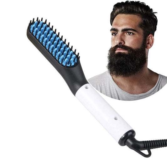 Men's Electric Beard & Hair Straightener Comb – Fast Heating