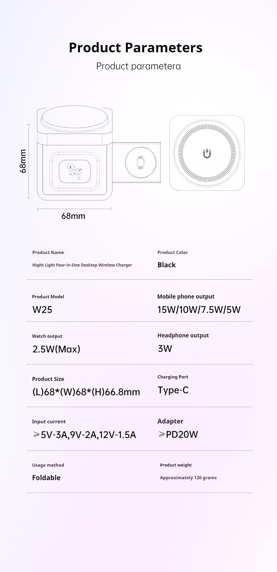 AWEI 3-in-1 Wireless Charger