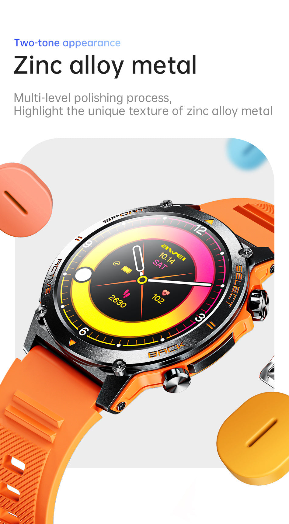 AWEI H52 AMOLED Smartwatch