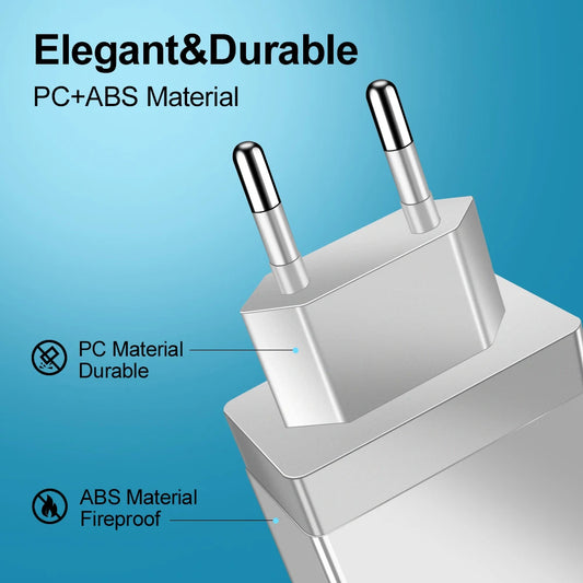 Multi-Port USB Charger | 4-Port 3A Fast Charging Wall Adapter