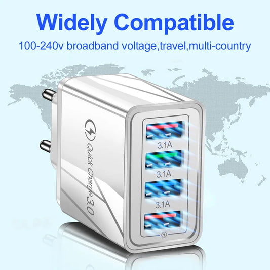 EU Plug USB Fast Charger | QC 3.0 Wall Adapter for Huawei