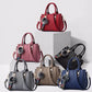 Women’s Embroidery Messenger Bag | Leather Handbag with Hair Ball