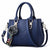 Women’s Embroidery Messenger Bag | Leather Handbag with Hair Ball