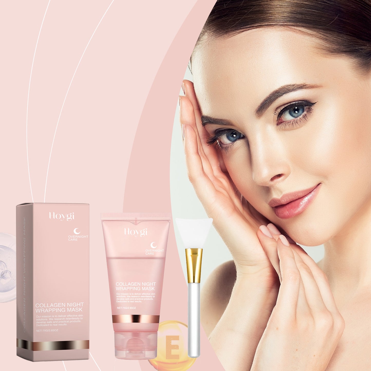 Korean Collagen Overnight Mask – Deep Hydrating Peel-Off Night Cream