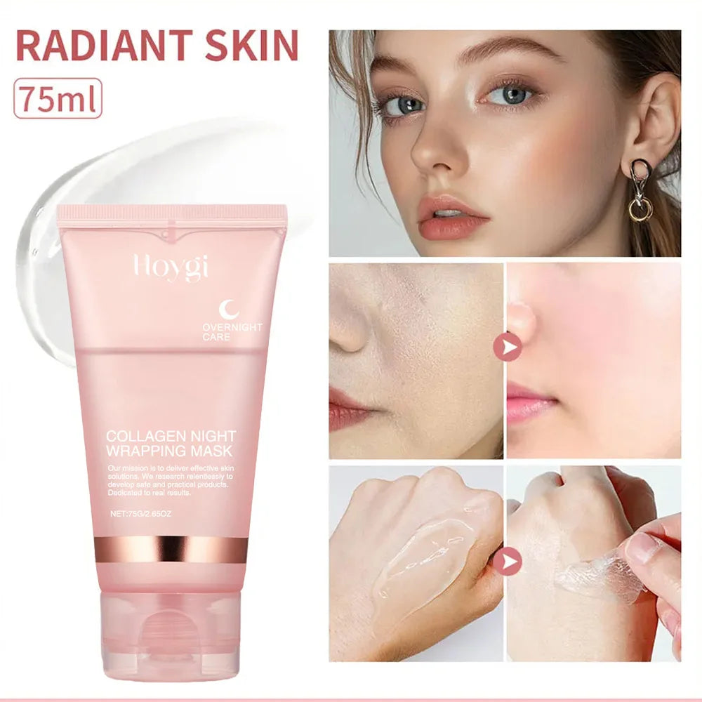 Korean Collagen Overnight Mask – Deep Hydrating Peel-Off Night Cream