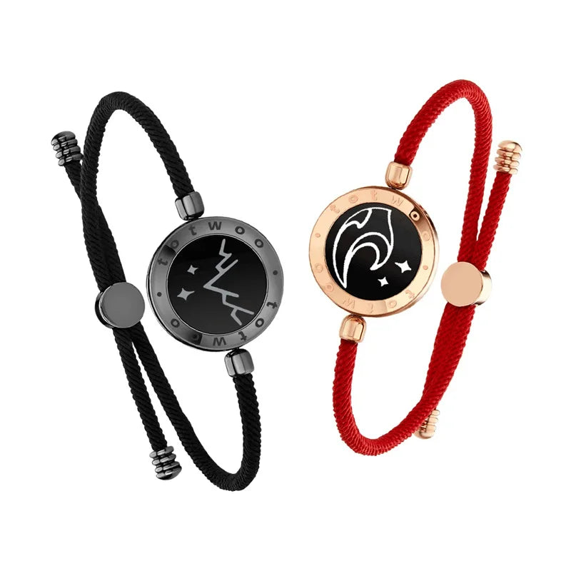Bracelets connectés lumineux et vibrants Totwoo pour couples