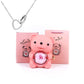 Eternal Rose Teddy Bear Jewelry Box & Name Necklace
