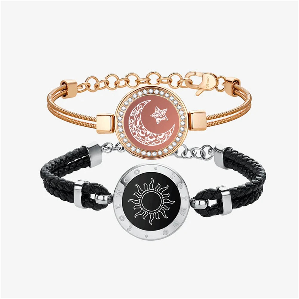 Bracelets connectés lumineux et vibrants Totwoo pour couples
