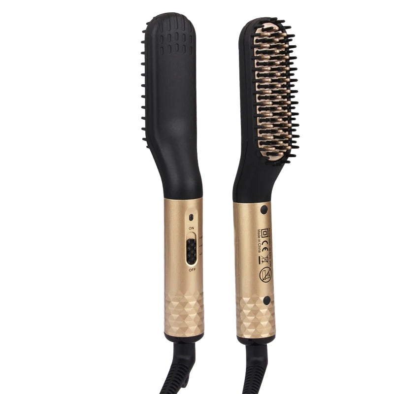 Men's Electric Beard & Hair Straightener Comb – Fast Heating