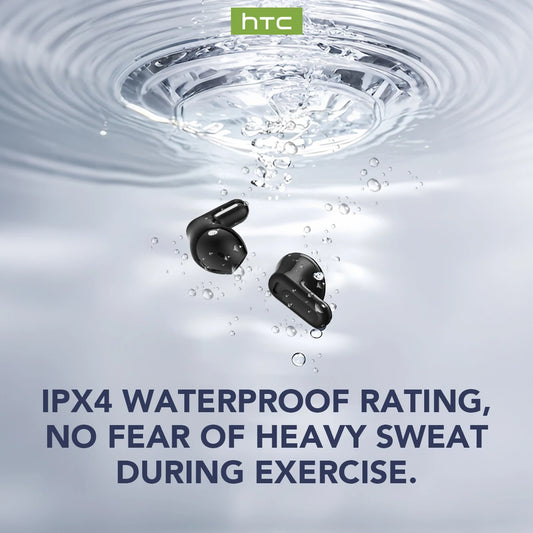 HTC NE20 Bluetooth 6.0 Wireless Translator Earphones – IPX4, Long Battery