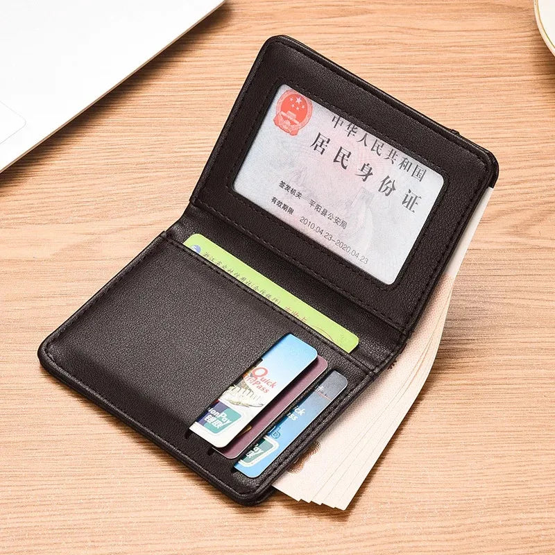 Ultra-Thin Men’s Wallet | Soft Leather Vertical Design