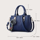 Women’s Embroidery Messenger Bag | Leather Handbag with Hair Ball