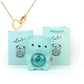 Eternal Rose Teddy Bear Jewelry Box & Name Necklace