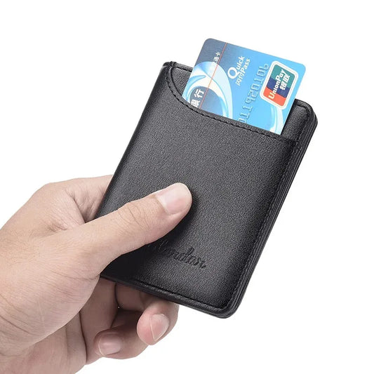 Ultra-Thin Men’s Wallet | Soft Leather Vertical Design