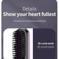 NUOYING S7 rechargeable hair straightening comb with compact design for travel and styling on-the-go.