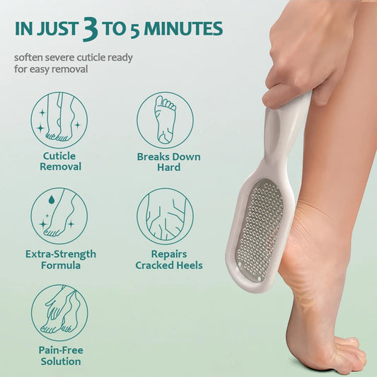 Nailpop Foot File Set – Dead Skin & Callus Remover, 60ml