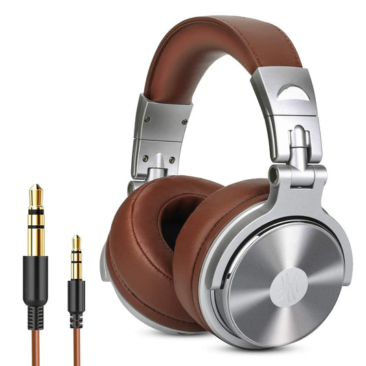 OneOdio Pro 30 DJ Studio Headphones with Mic – HiFi Over-Ear Wired & Foldable
