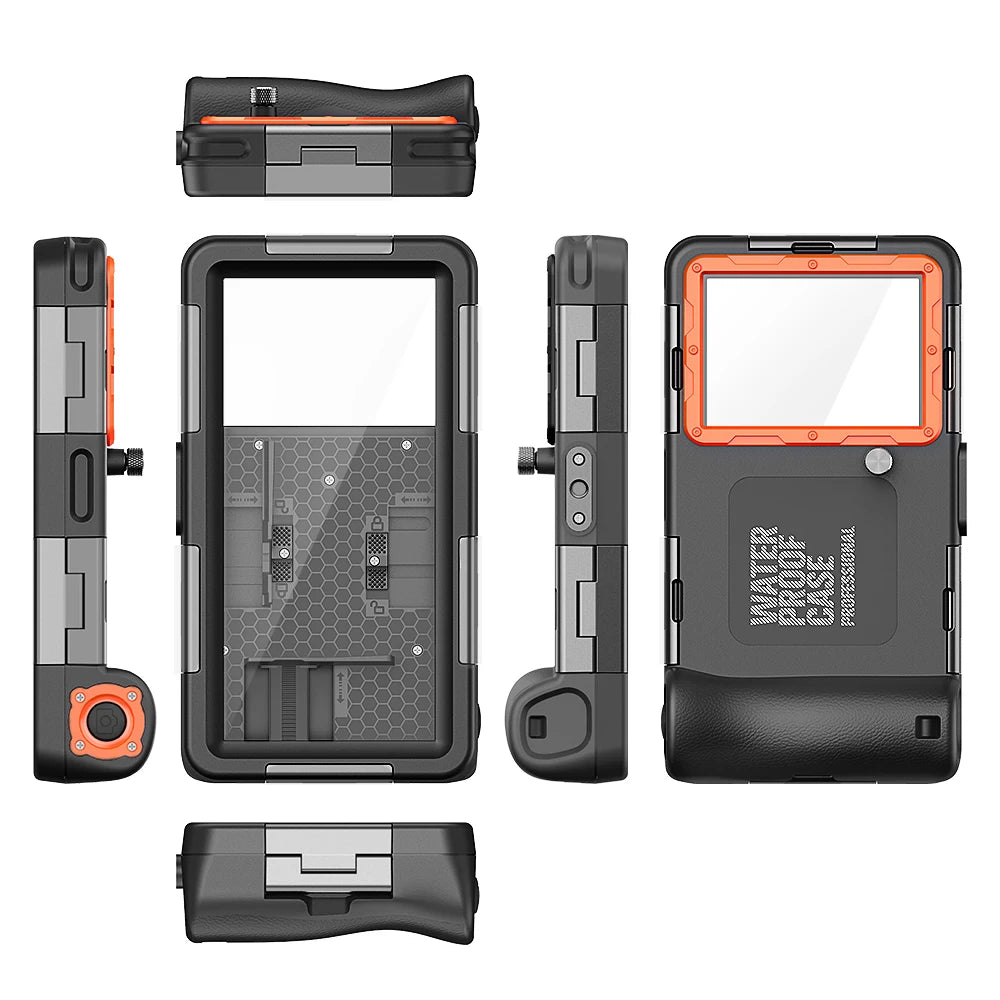 Coque de téléphone étanche Shellbox IP68, plongée 15 m/50 ft, multicolore