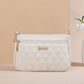 Women’s Embroidery Messenger Bag | Leather Handbag with Hair Ball