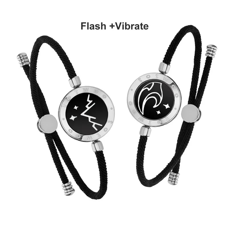 Bracelets connectés lumineux et vibrants Totwoo pour couples