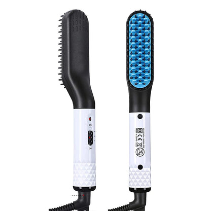 Men's Electric Beard & Hair Straightener Comb – Fast Heating