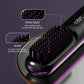 Close-up of NUOYING S7 rechargeable hair straightening comb showing anti-scalding design and smooth outer layer.