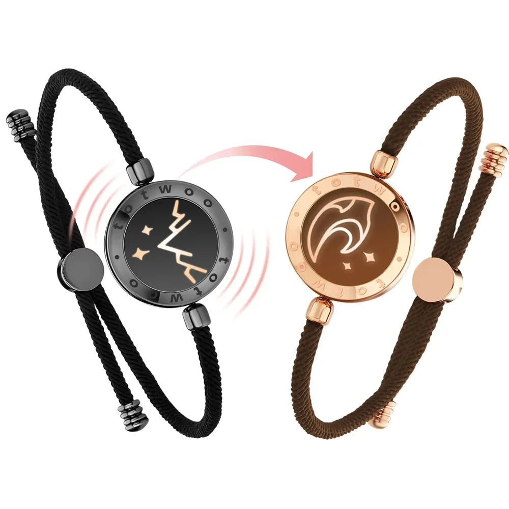 Bracelets connectés lumineux et vibrants Totwoo pour couples