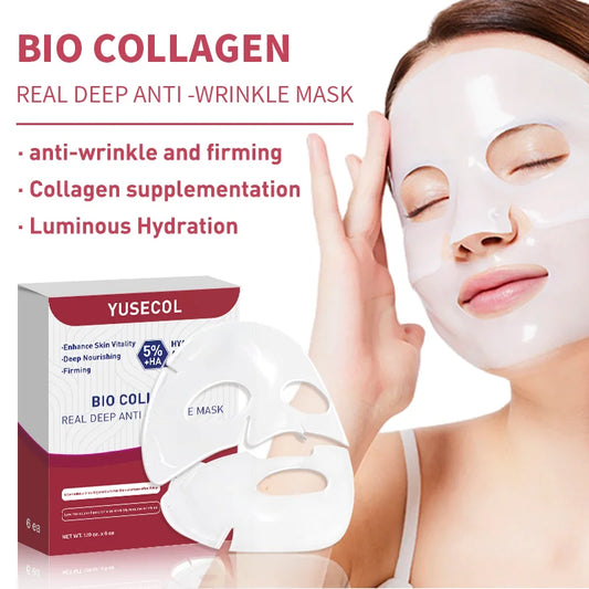 Bio Collagen Face Mask with Hyaluronic Acid – Anti-Aging & Deep Hydration