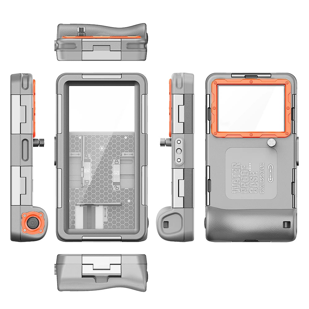 Coque de téléphone étanche Shellbox IP68, plongée 15 m/50 ft, multicolore