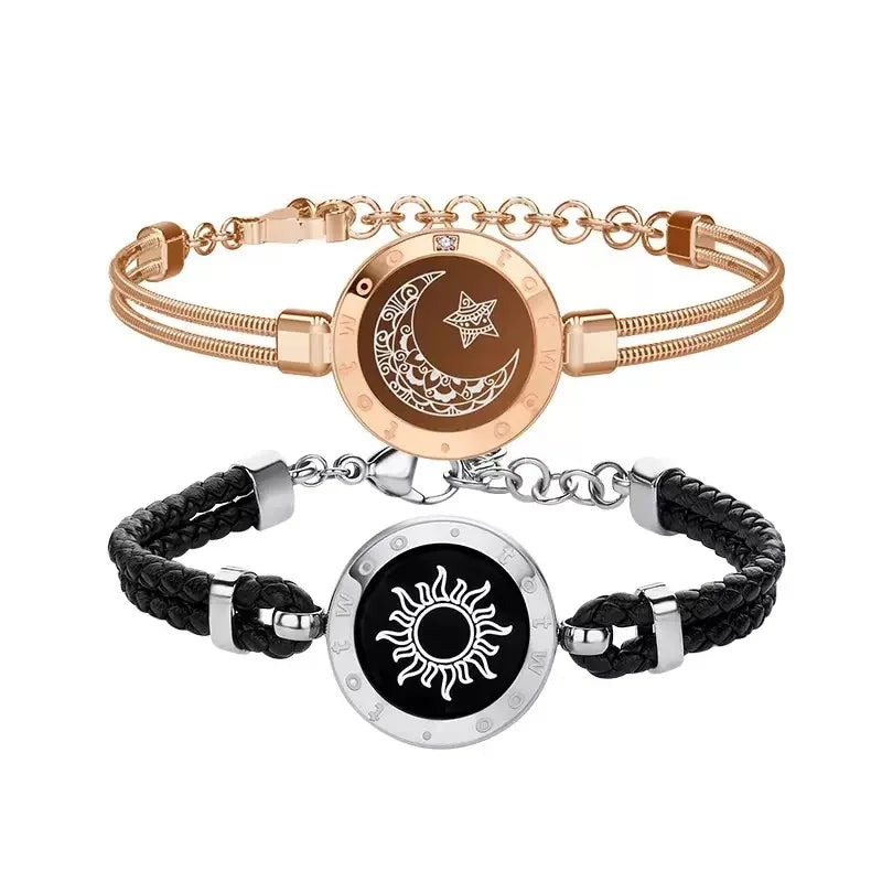 Bracelets connectés lumineux et vibrants Totwoo pour couples