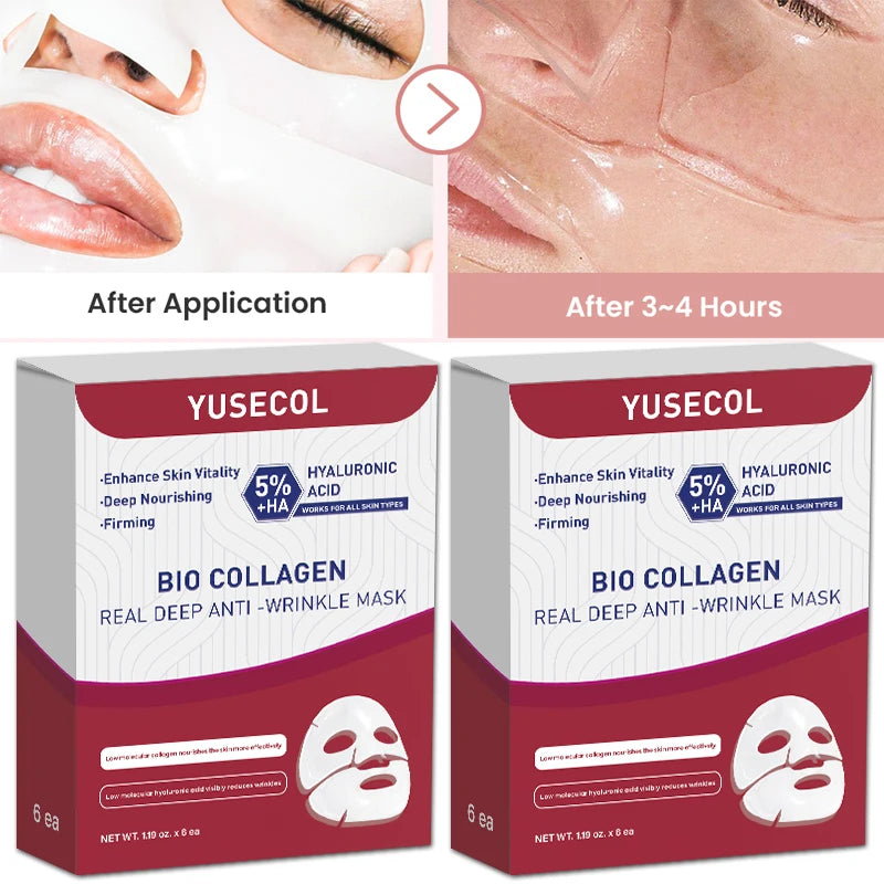 Bio Collagen Face Mask with Hyaluronic Acid – Anti-Aging & Deep Hydration