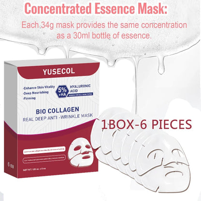 Bio Collagen Face Mask with Hyaluronic Acid – Anti-Aging & Deep Hydration