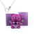 Eternal Rose Teddy Bear Jewelry Box & Name Necklace