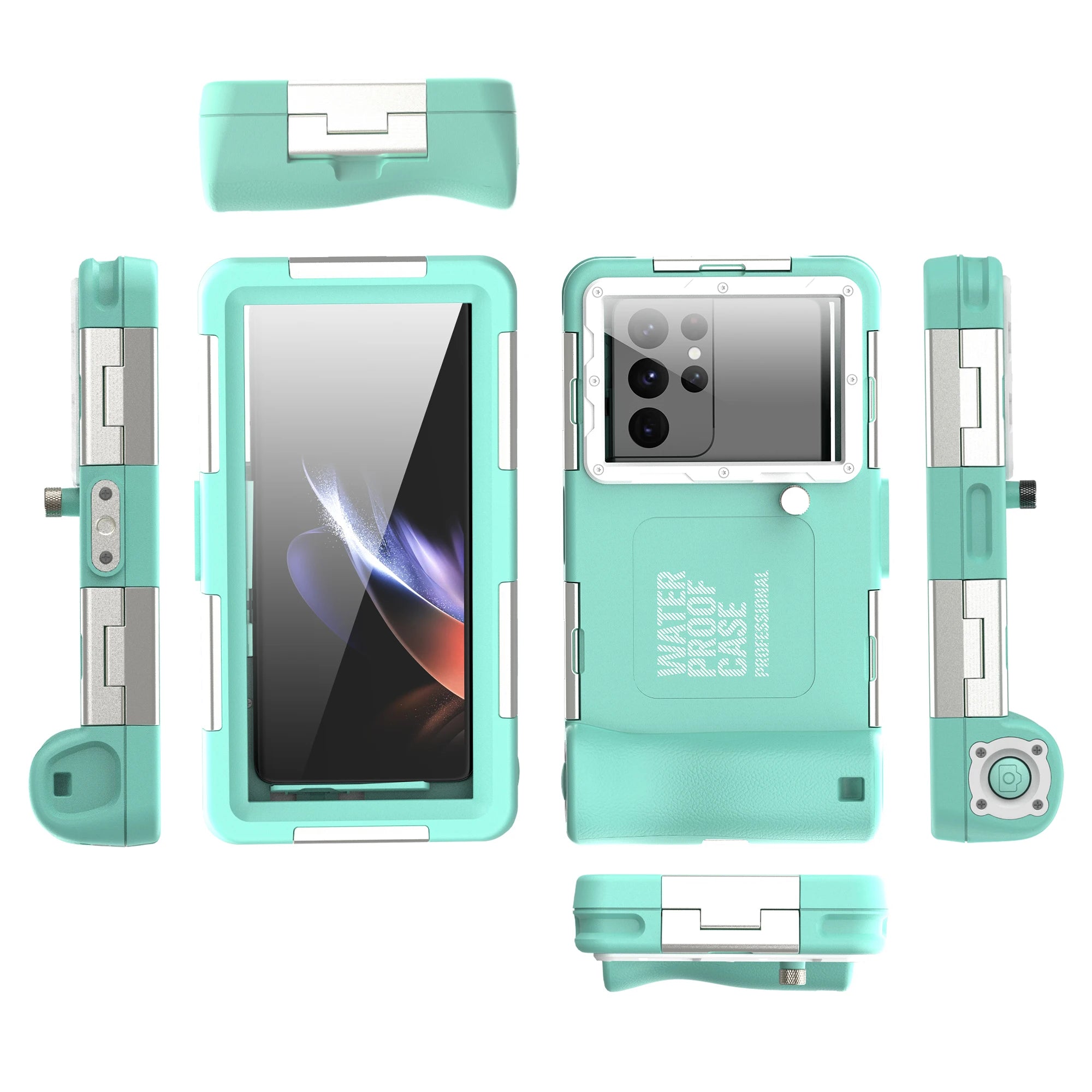 Coque de téléphone étanche Shellbox IP68, plongée 15 m/50 ft, multicolore
