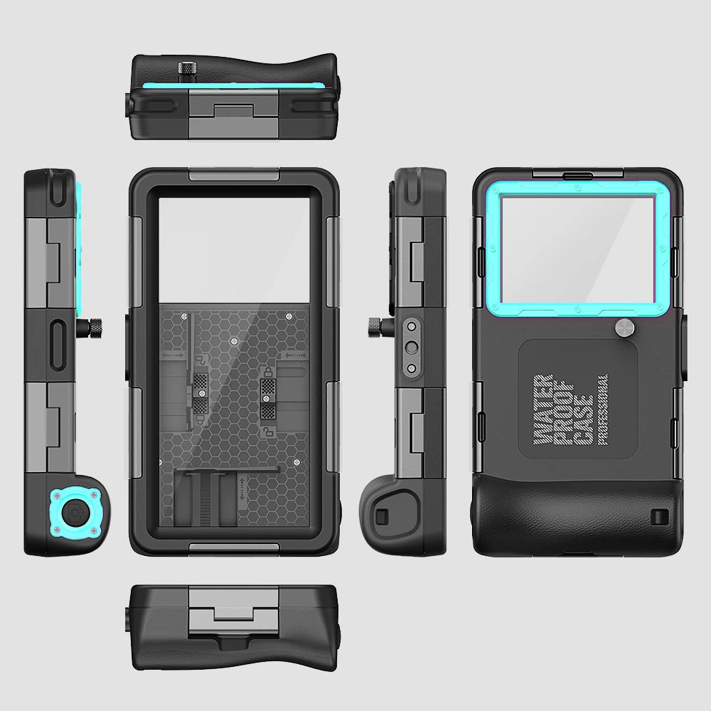 Coque de téléphone étanche Shellbox IP68, plongée 15 m/50 ft, multicolore
