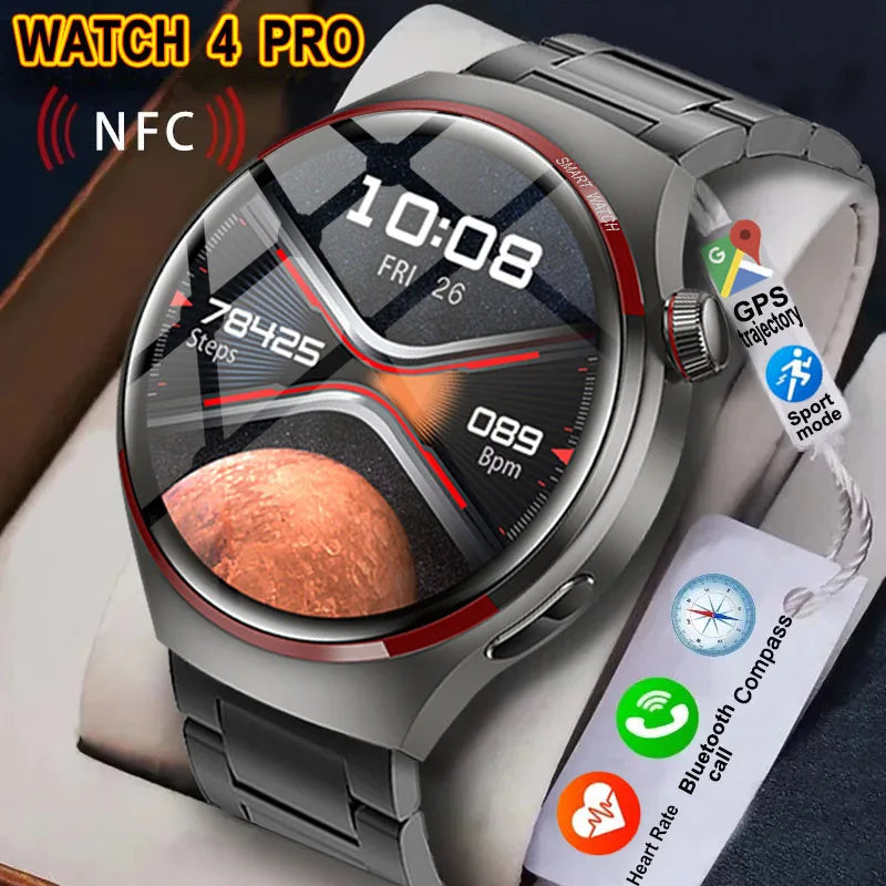 Montre intelligente 4 Pro Exploration GPS, Bluetooth, cardio, étanche, 100+ sports, compatible Huawei
