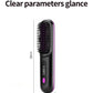 NUOYING S7 rechargeable hair straightening comb with compact design for travel and styling on-the-go.